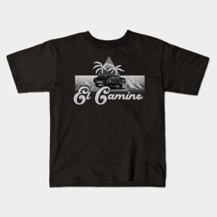 El Camino Retro BW Kids T-Shirt